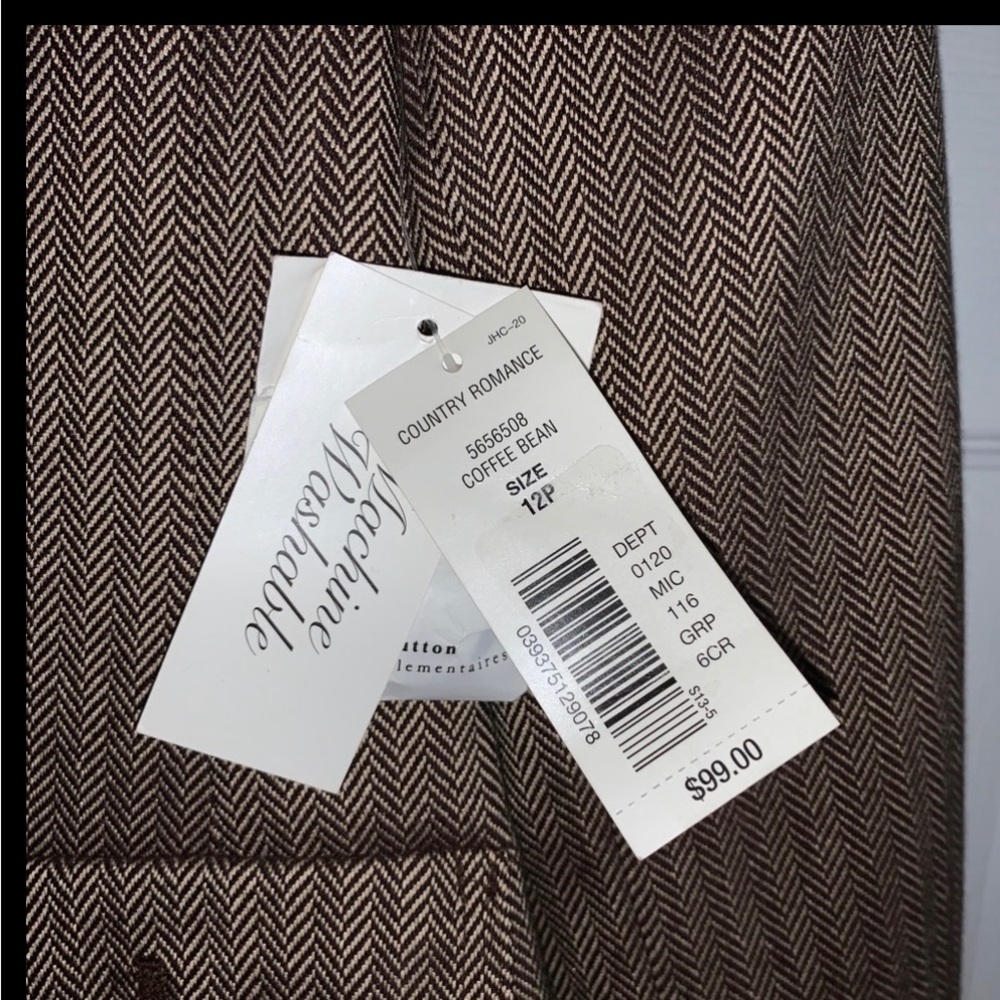NWT, Judith Hart Brown Jacket, Size 12 Petite - Picture 3 of 5